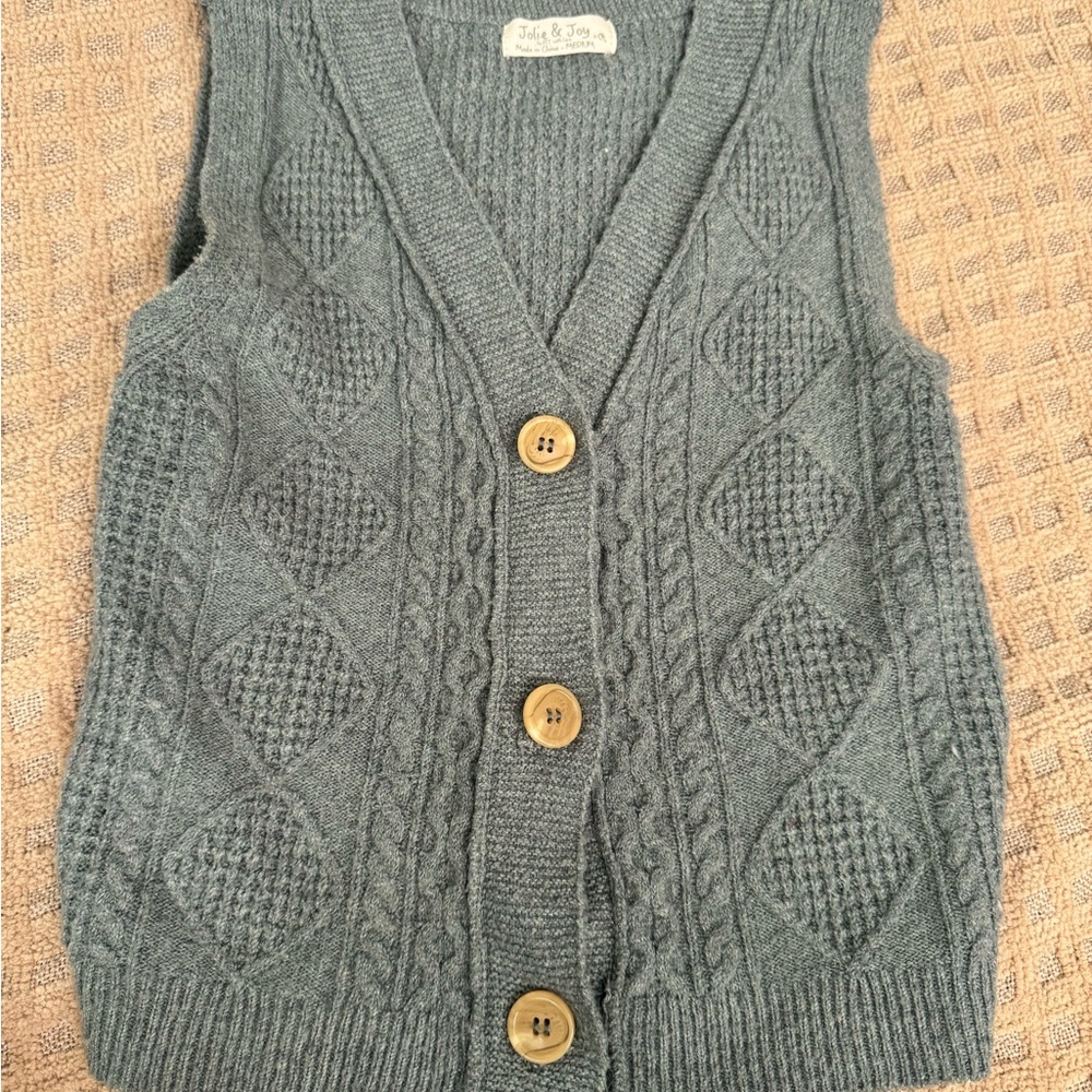 Knit Button-Up Vest